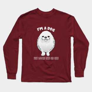 funny pomeranian memes Long Sleeve T-Shirt